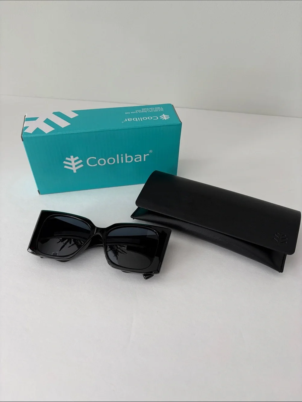 Coolibar Grandview Fashion Sunglasses Black CooliClear UV400 Lens Technology NEW